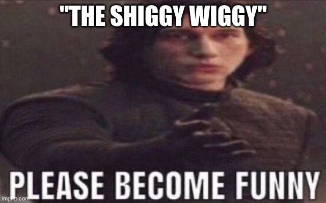 please become funny | "THE SHIGGY WIGGY" | image tagged in please become funny | made w/ Imgflip meme maker