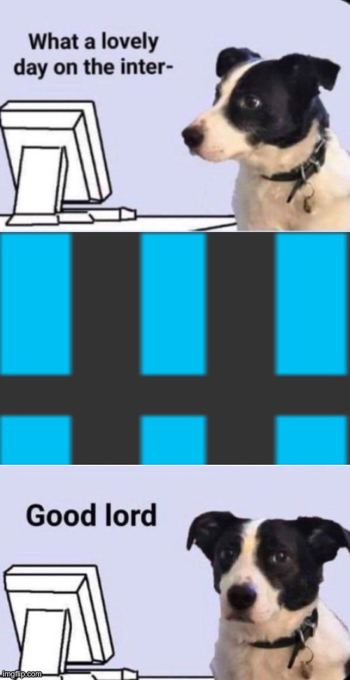 Doggo looks at something hideous | image tagged in doggo looks at something hideous | made w/ Imgflip meme maker