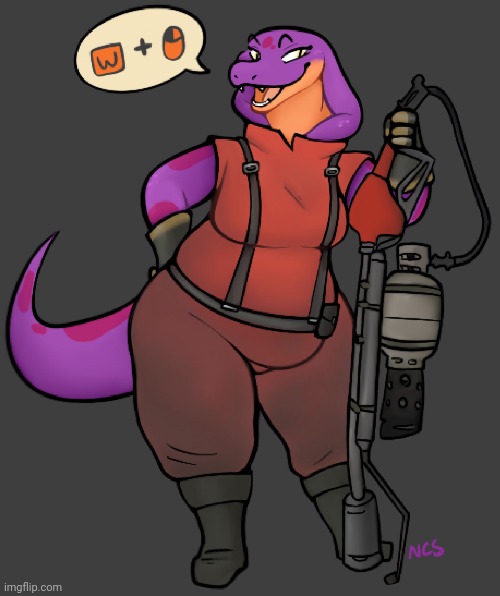 She is a pyro main | made w/ Imgflip meme maker