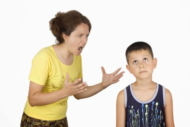 High Quality mom shouting to child Blank Meme Template
