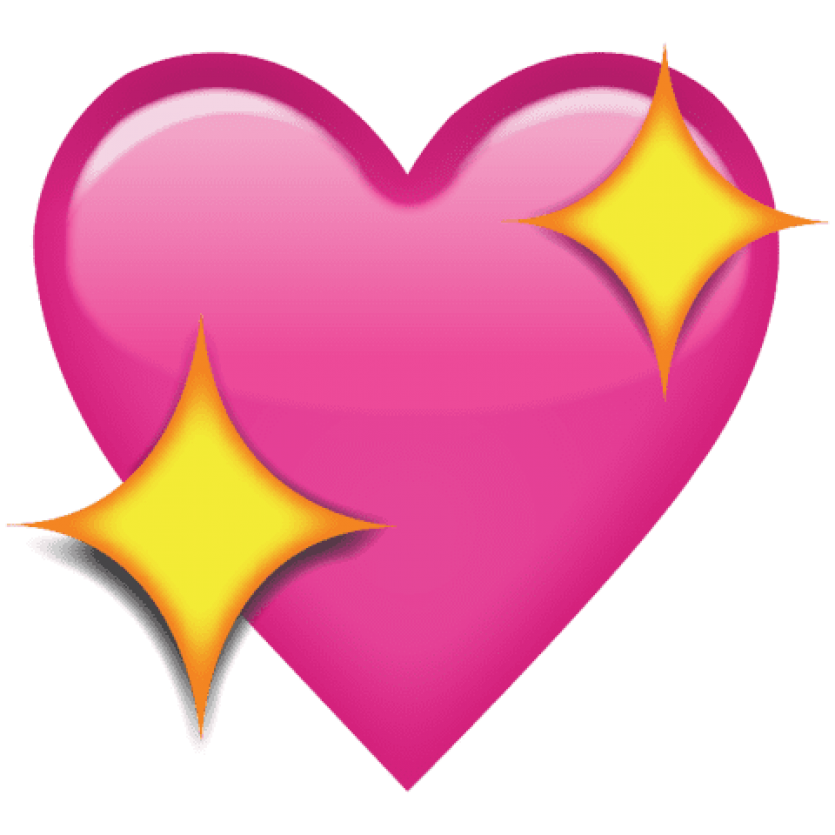 Sparkling Heart Emoji Blank Meme Template