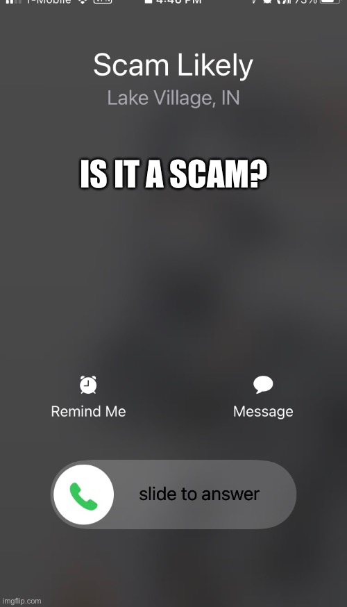 Is it a scam | IS IT A SCAM? | image tagged in scam likely | made w/ Imgflip meme maker