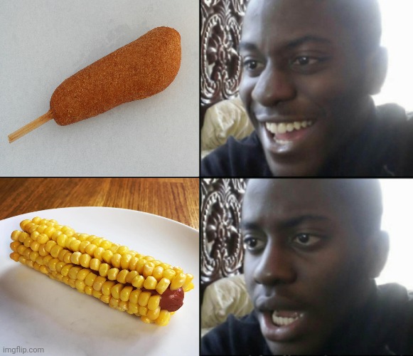 Corn dog | image tagged in happy / shock,memes,meme,dank memes,corn dogs,corn dog | made w/ Imgflip meme maker