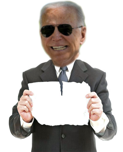 Biden holding ripped paper Blank Meme Template