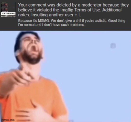 Imagine being snowflake enough to be offended by this | image tagged in laughing and pointing | made w/ Imgflip meme maker