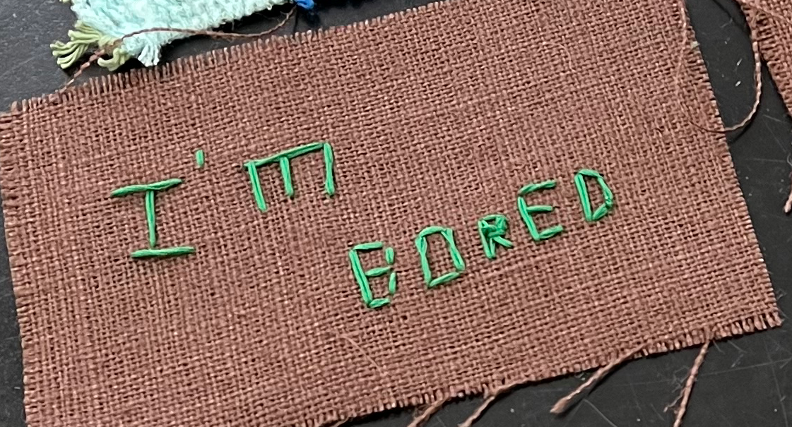 Bored Embroidery Blank Meme Template