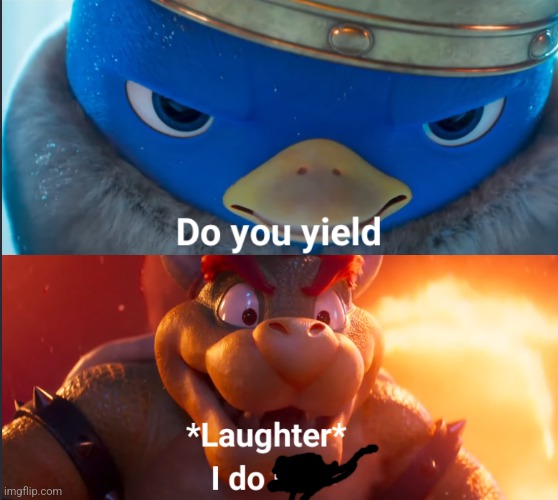 Do you yield, but he actually yields | image tagged in do you yield | made w/ Imgflip meme maker