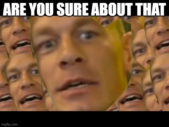 Are you sure about that | ARE YOU SURE ABOUT THAT | image tagged in are you sure about that | made w/ Imgflip meme maker