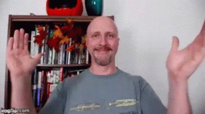 Doug walker clapping | image tagged in doug walker clapping | made w/ Imgflip meme maker