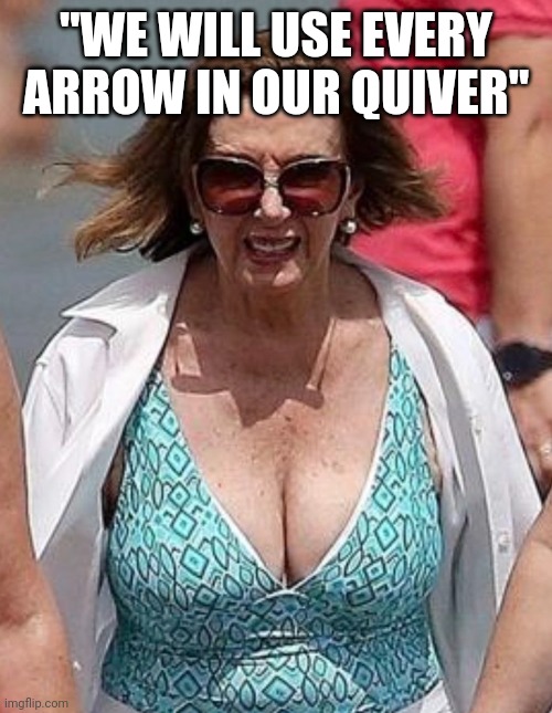 "WE WILL USE EVERY ARROW IN OUR QUIVER" | made w/ Imgflip meme maker