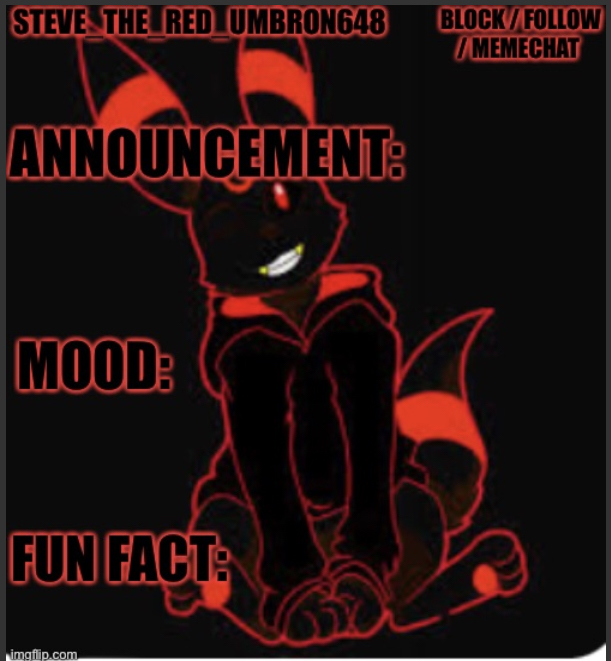 High Quality Steve_the_red_umbreon’s template Blank Meme Template