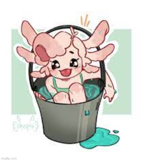 (not my art) this is alexa lotl in a bathing suit axltotl | image tagged in aww,cute | made w/ Imgflip meme maker