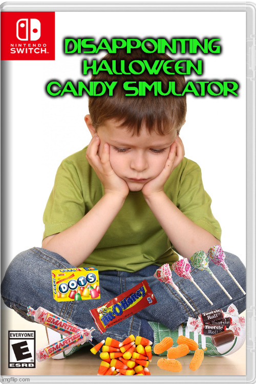 DISAPPOINTING HALLOWEEN CANDY SIMULATOR | image tagged in fake,nintendo switch | made w/ Imgflip meme maker