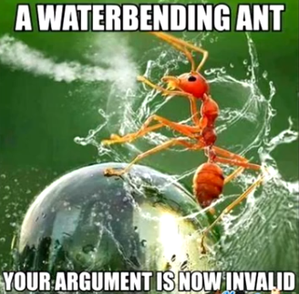 Water bending ant Blank Meme Template
