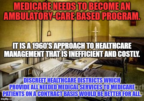 Medicare is like driving a De Soto instead of a Tesla. | MEDICARE NEEDS TO BECOME AN AMBULATORY-CARE BASED PROGRAM. IT IS A 1960'S APPROACH TO HEALTHCARE MANAGEMENT THAT IS INEFFICIENT AND COSTLY. DISCREET HEALTHCARE DISTRICTS WHICH PROVIDE ALL NEEDED MEDICAL SERVICES TO MEDICARE PATIENTS ON A CONTRACT BASIS WOULD BE BETTER FOR ALL. | image tagged in politics | made w/ Imgflip meme maker