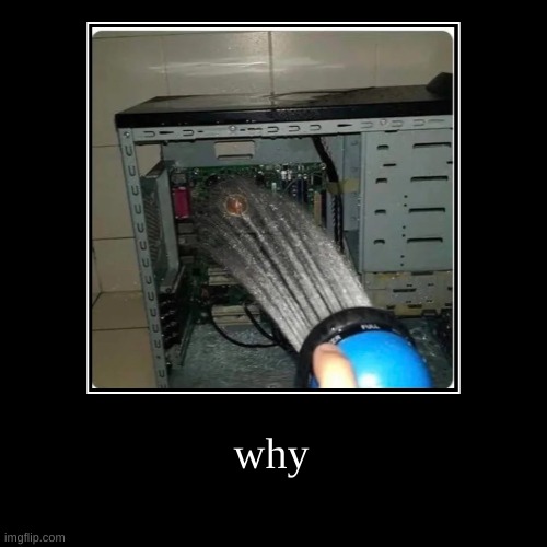 why | image tagged in funny,demotivationals | made w/ Imgflip demotivational maker