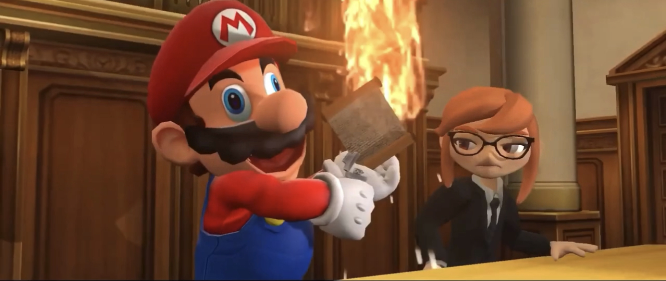High Quality Mario and meggy Blank Meme Template