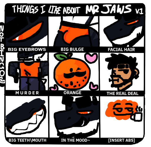 Things I like about mrjaws Blank Meme Template