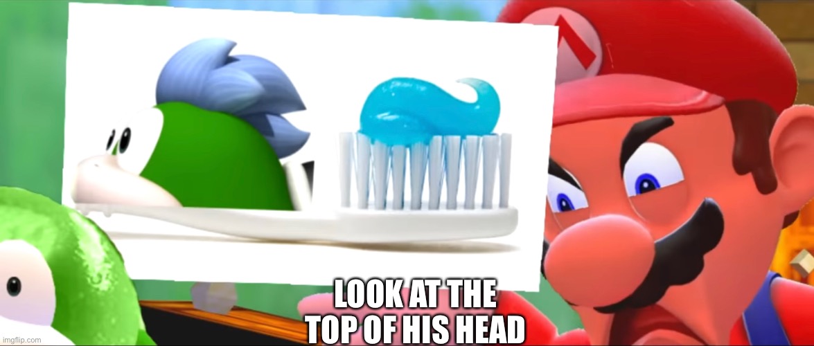 LOOK AT THE TOP OF HIS HEAD | made w/ Imgflip meme maker
