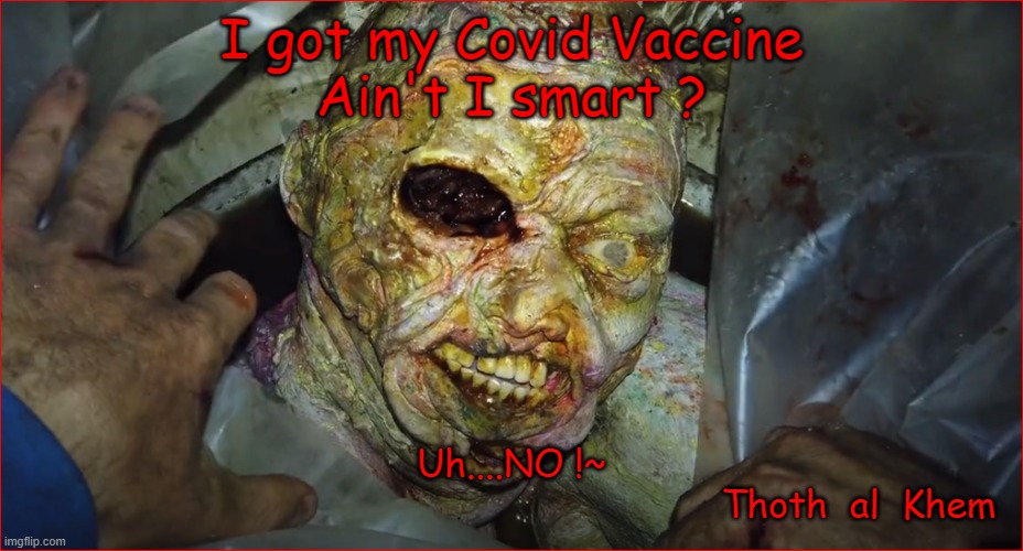 Idiots who believe the MEDIA | I got my Covid Vaccine
Ain't I smart ? Uh....NO !~

                                                              Thoth  al  Khem | image tagged in covid hoax,clotshots,stupid fluoridated idiots,culling | made w/ Imgflip meme maker