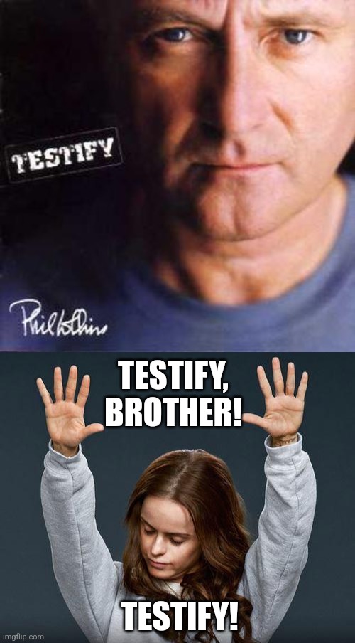 TESTIFY, BROTHER! TESTIFY! | image tagged in praise the lord | made w/ Imgflip meme maker