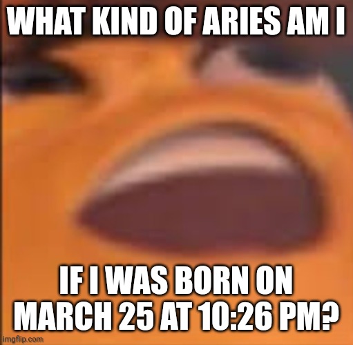 I need help | WHAT KIND OF ARIES AM I; IF I WAS BORN ON MARCH 25 AT 10:26 PM? | image tagged in zodiac signs,hmmm | made w/ Imgflip meme maker