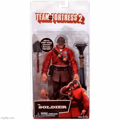 aw hell nah they turned soldier into an action figure | made w/ Imgflip meme maker