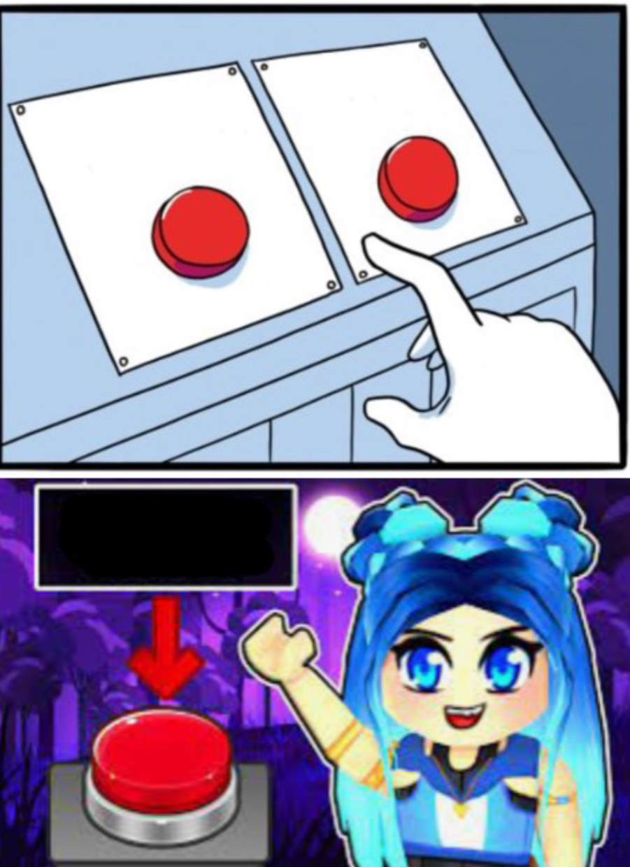 ItsFunneh Two Buttons Blank Meme Template