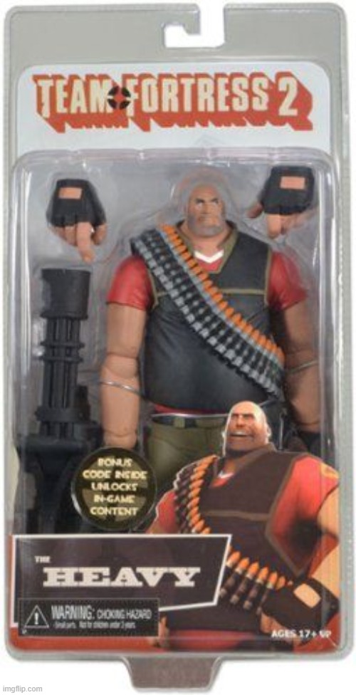 ah hell nah they turned heavy into an action figure | made w/ Imgflip meme maker