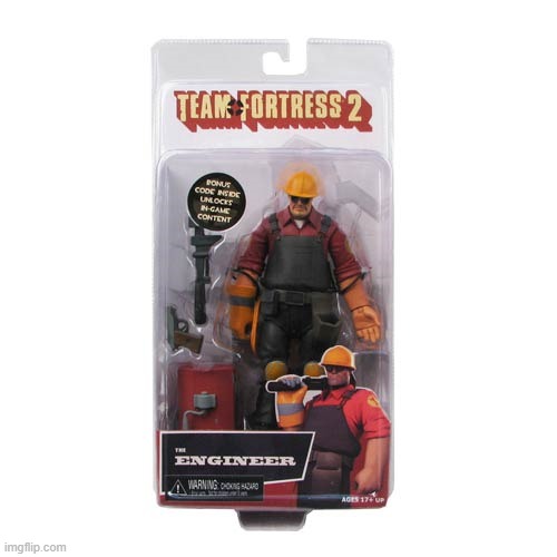 ah hell nah they turned engie into an action figure | made w/ Imgflip meme maker