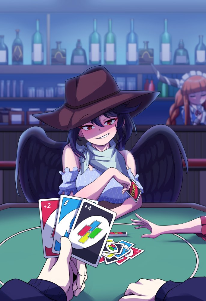 High Quality BLACK WING COWGIRL Blank Meme Template