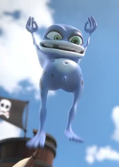 Crazy Frog Jump Blank Meme Template