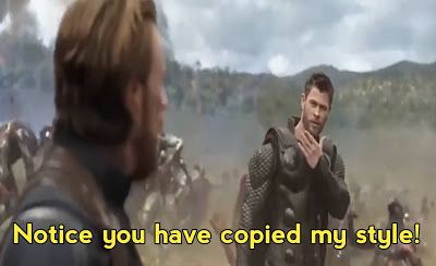 Thor -you Copy my style Blank Meme Template