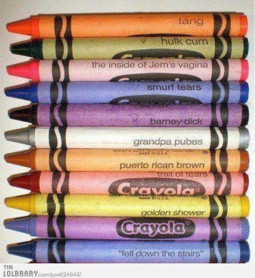 Crayons Blank Meme Template