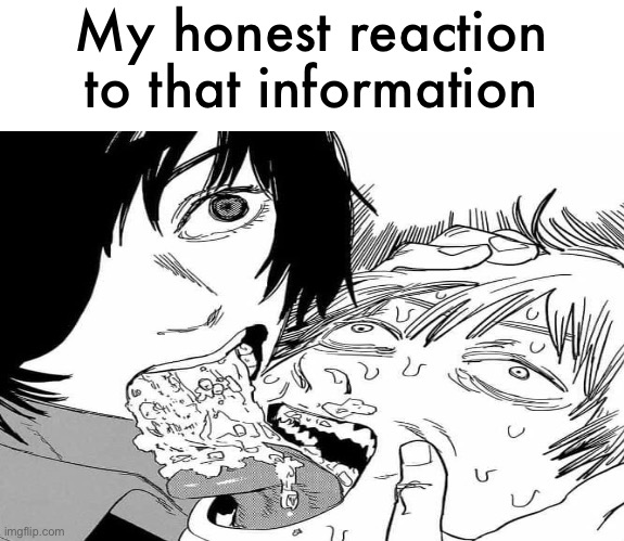 My honest reaction to that information Blank Meme Template