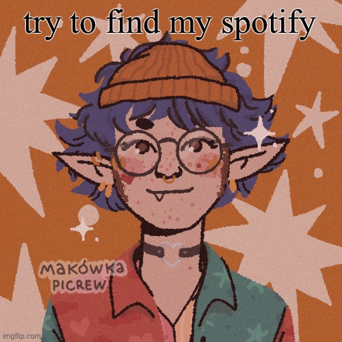cooper’s “i wish i looked like this” picrew | try to find my spotify | image tagged in cooper s i wish i looked like this picrew | made w/ Imgflip meme maker