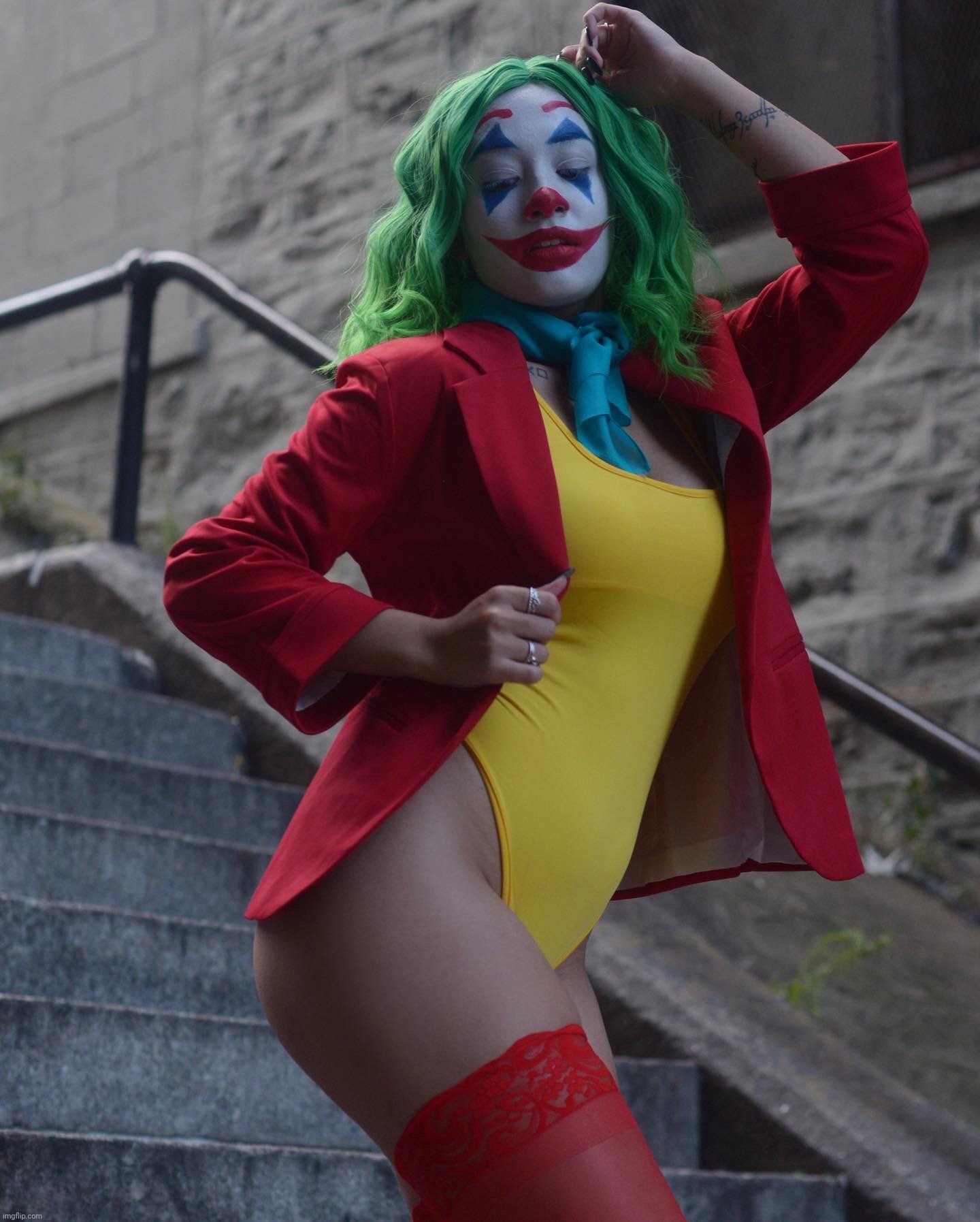 Joker Cosplay by Veronica Fett (Rae) | image tagged in joker cosplay by veronica fett rae | made w/ Imgflip meme maker