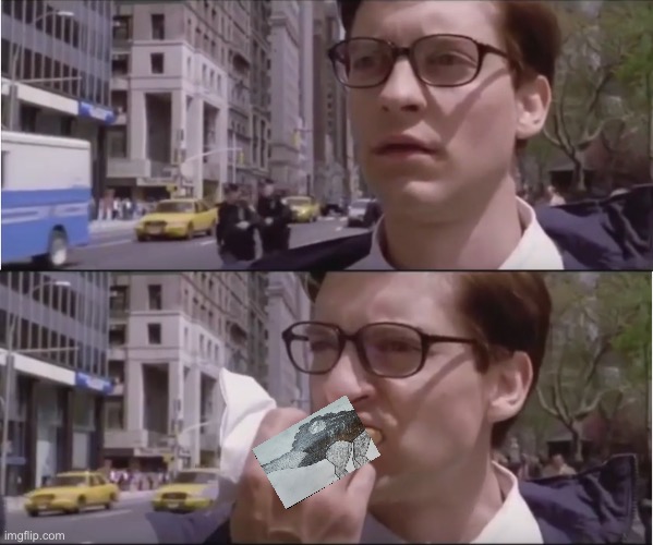 Peter parker eating a hot dog | image tagged in peter parker eating a hot dog | made w/ Imgflip meme maker