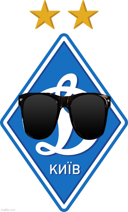 Dynamo Kiev And Sunglasses Blank Meme Template