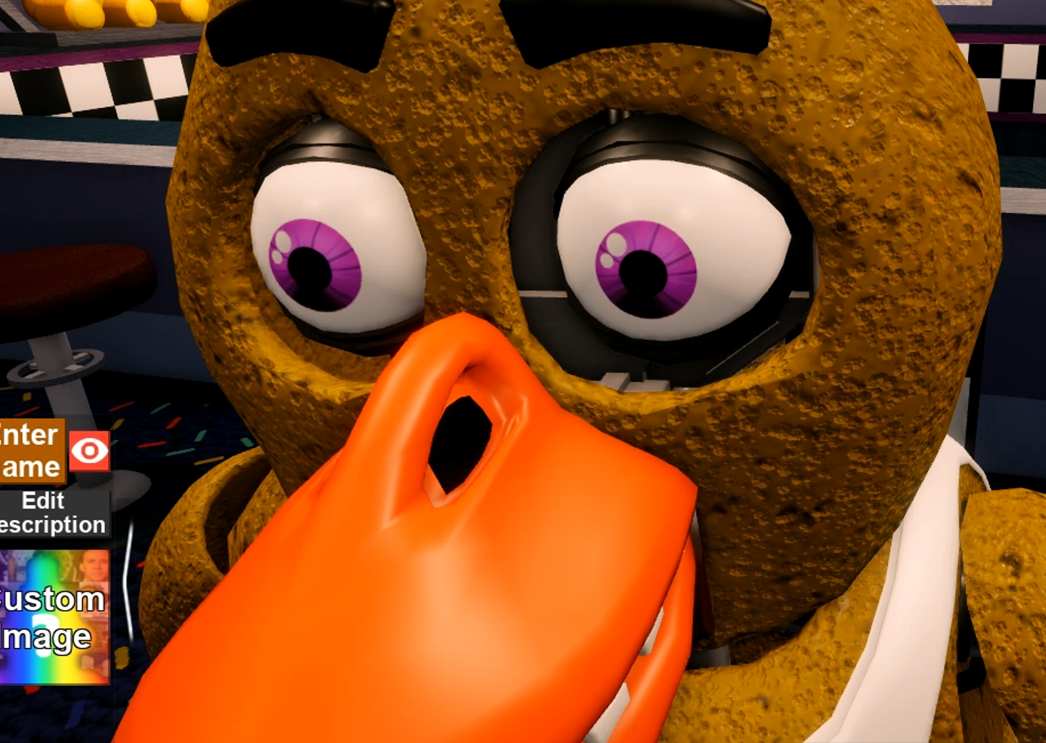 Soulless chica face Blank Meme Template