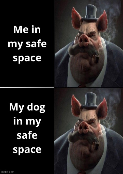 Hyper realistic picture of a smartly dressed pig smoking a pipe: | made w/ Imgflip meme maker