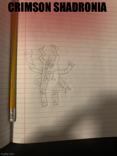 Lore in comments | CRIMSON SHADRONIA | made w/ Imgflip meme maker