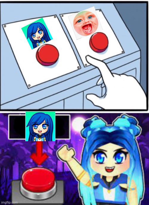 she rather vote herself beacuse she hates mr dweller | image tagged in itsfunneh two buttons | made w/ Imgflip meme maker