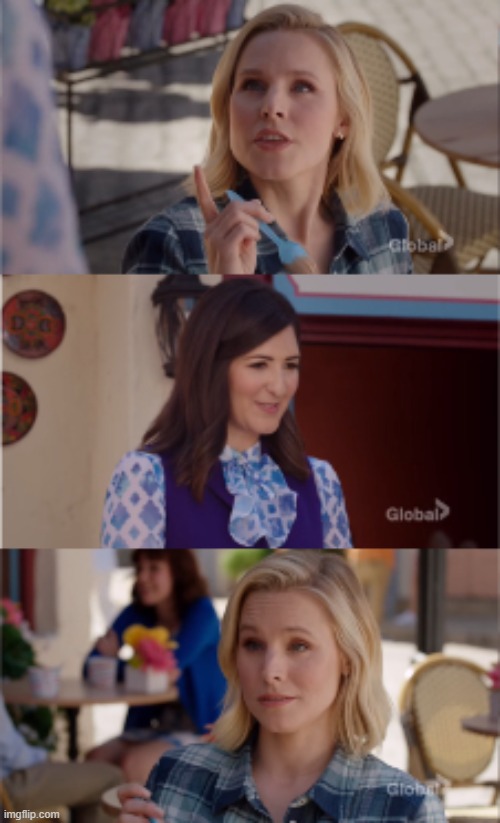 High Quality The Good Place Eleanor Asks Janet Blank Meme Template