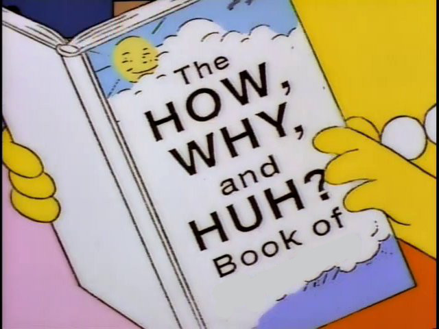 The how, why and huh book Blank Meme Template