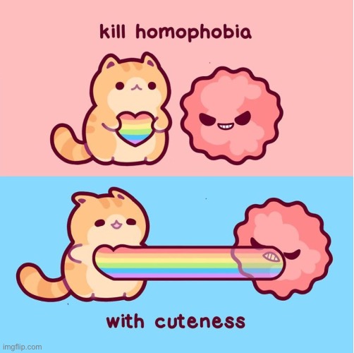 I’m posting lgbtq stuff because I’m bored and I want to support people who want to be apart of lgbtq but are stoped by homophobi | image tagged in homophobic,vs,lgbtq | made w/ Imgflip meme maker