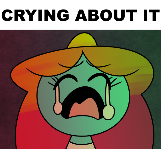 Rachel Crying about it (TAWOG) Blank Meme Template