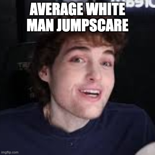 dream jumpscare | AVERAGE WHITE MAN JUMPSCARE | image tagged in dream | made w/ Imgflip meme maker