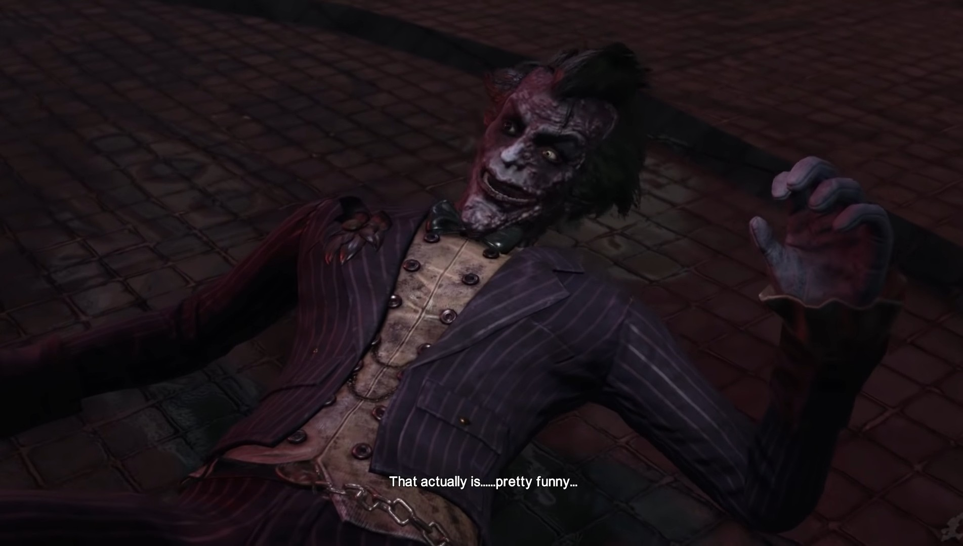 High Quality Arkham Joker That actually is... Pretty Funny... Blank Meme Template