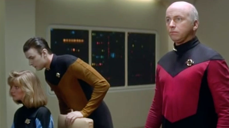 High Quality John Ritter as Captain Picard Blank Meme Template